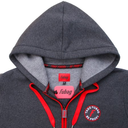 Серо-красная толстовка Fubag с капюшоном  размер XXL в Орле фото