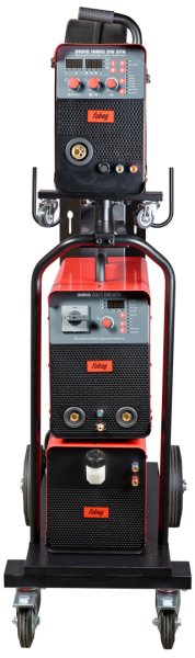 Сварочный полуавтомат INMIG 500T DW SYN + Подающий механизм DRIVE INMIG DW SYN + Шланг-пакет 5 м + Горелка FB 500 3 м + Блок жидкостного охлаждения + Тележка в Орле фото