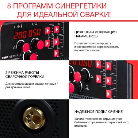 Полуавтомат сварочный FUBAG IRMIG 208 SYN PLUS c горелкой FB 250 3 м в Орле фото