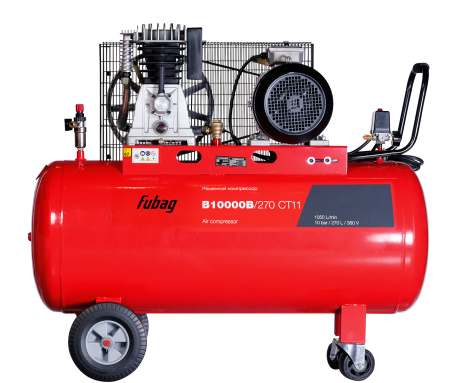Ременной одноступенчатый компрессор FUBAG B10000B/270 CT11 + Набор пневмоинструмента 34 предмета (в кейсе) + Набор пневмоинструмента Basic S1000 3 предмета в ПОДАРОК! в Орле фото